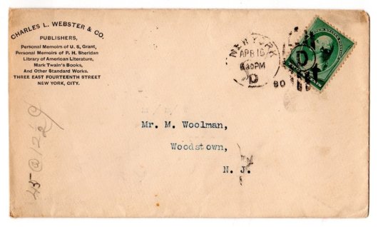 Charles L Webster Company Envelope