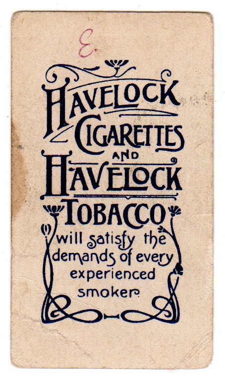 Mark Twain - Havelock tobacco card