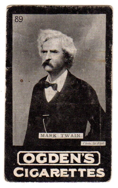 Ogdens 89 Mark Twain trade card