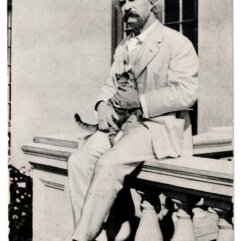 Mark Twain and His Favorite Pet