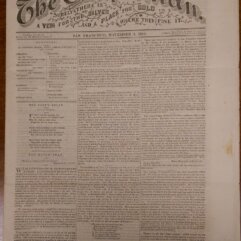 "Mark Twain" on the Ballad Infliction in The Californian, November 4, 1865