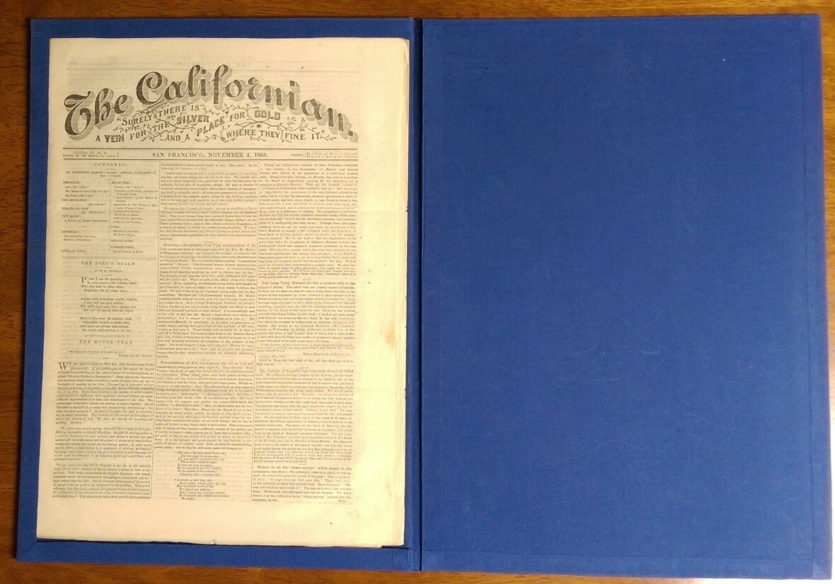 "Mark Twain" on the Ballad Infliction in The Californian, November 4, 1865 - Image 4
