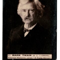 Ogden's Guinea Gold Tobacco Card Number 23 Mark Twain