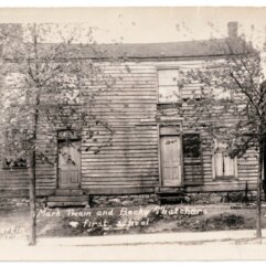 Old Photo Mark Twain and Becky Thatcher's First School
